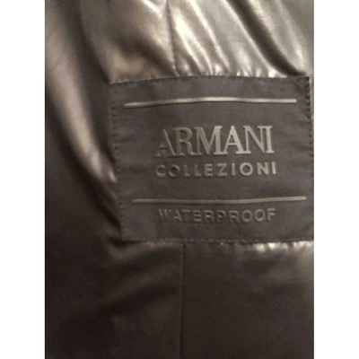 Pre-owned Armani Collezioni Puffer In Black