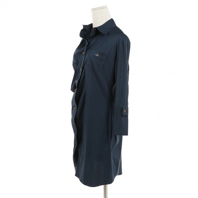 Pre-owned Vivienne Westwood Red Label Navy Cotton Dress