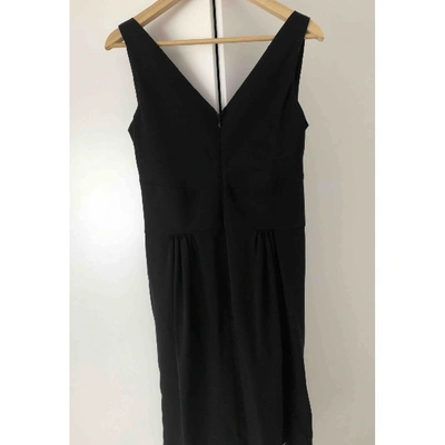 Pre-owned Dsquared2 Silk Mid-length Dress In Black