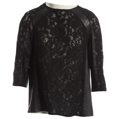 Pre-owned Valentino Lace Top In Black