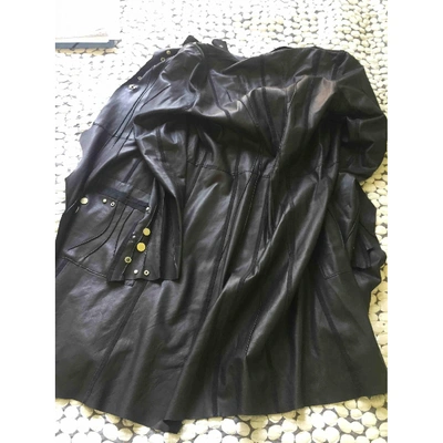 Pre-owned Sylvie Schimmel Black Leather Coat