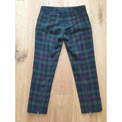 Pre-owned Burberry Wool Chino Pants In Multicolour