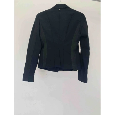 Pre-owned Dondup Wool Short Vest In Black
