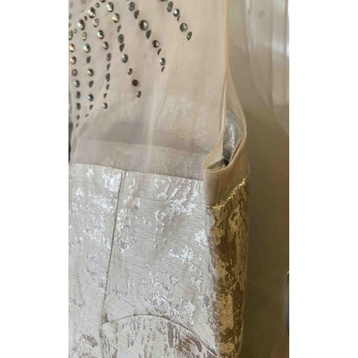 Pre-owned Philosophy Di Alberta Ferretti Maxi Dress In Silver