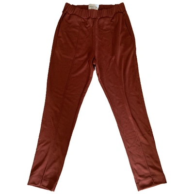 Pre-owned Les Coyotes De Paris Large Pants In Red