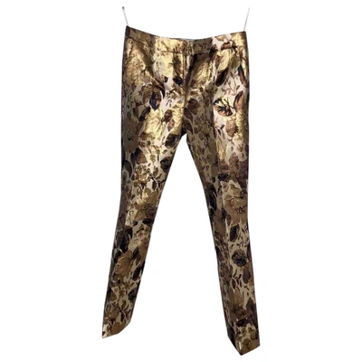 Pre-owned N°21 Trousers In Gold