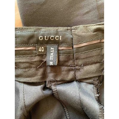 Pre-owned Gucci Carot Pants In Anthracite