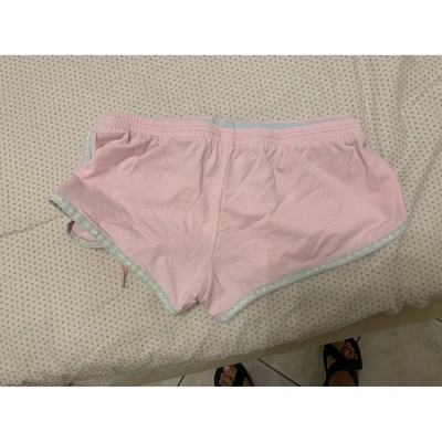 Pre-owned Emporio Armani Pink Cotton - Elasthane Shorts