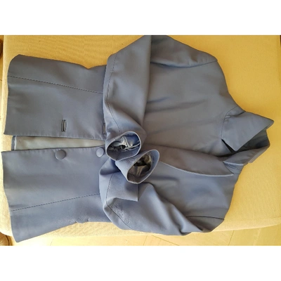 Pre-owned Jitrois Blue Leather Jacket