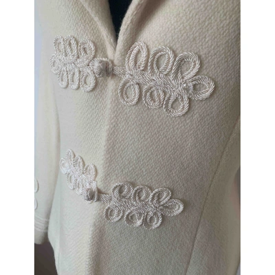 Pre-owned Lauren Ralph Lauren Ecru Wool Jacket