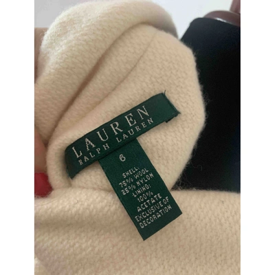 Pre-owned Lauren Ralph Lauren Ecru Wool Jacket