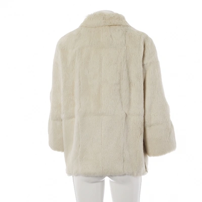 Pre-owned Isabel Marant Ecru Rabbit Coat