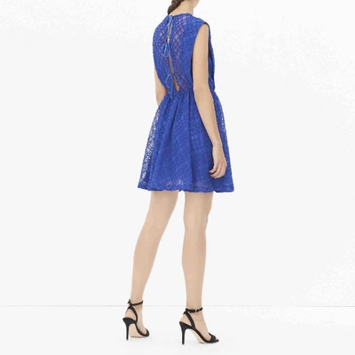 Pre-owned Sandro Mini Dress In Blue