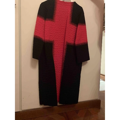 Pre-owned Alexander Mcqueen Wool Coat In Red