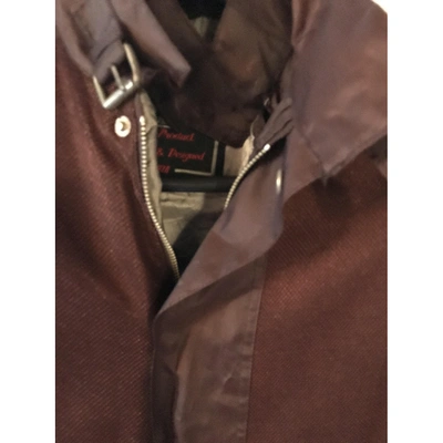 Pre-owned Belstaff Short Vest In Burgundy