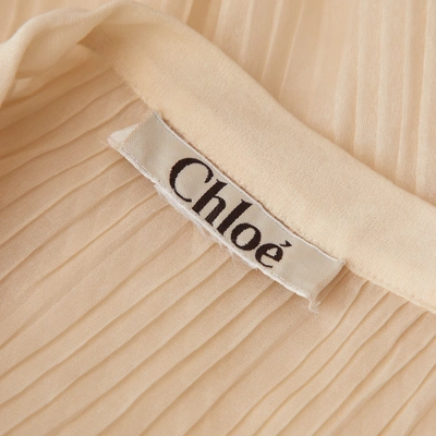 Pre-owned Chloé Ecru Polyester Top