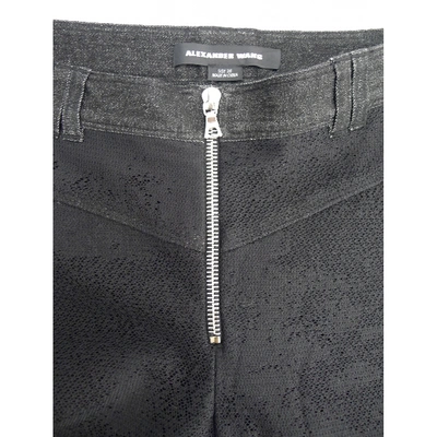 Pre-owned Alexander Wang Slim Jeans In Black