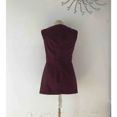 Pre-owned Prada Waistcoat In Burgundy