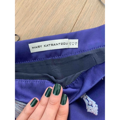 Pre-owned Mary Katrantzou Purple Skirt