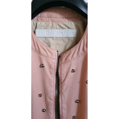 Pre-owned Drome Leather Biker Jacket In Pink