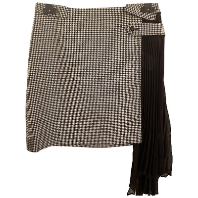 Pre-owned Givenchy Wool Mini Skirt In Multicolour