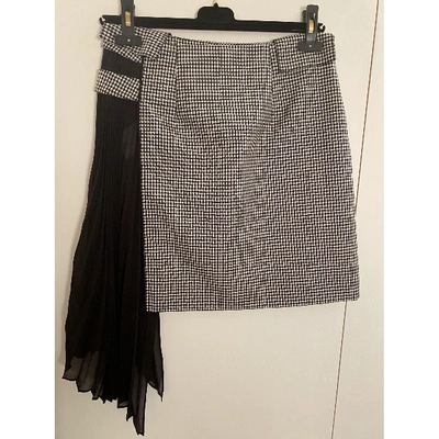 Pre-owned Givenchy Wool Mini Skirt In Multicolour