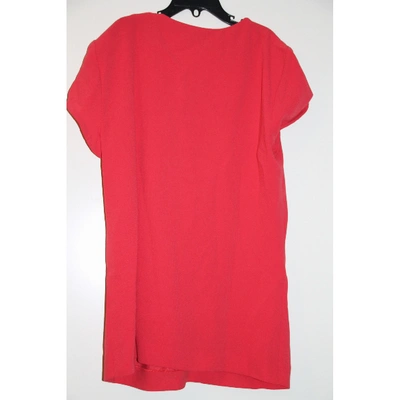 Pre-owned Maje Red Polyester Top