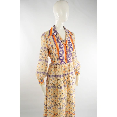 Pre-owned Saks Fifth Avenue Maxi Dress In Multicolour
