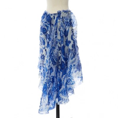 Pre-owned Rodarte Silk Mid-length Skirt In Blue