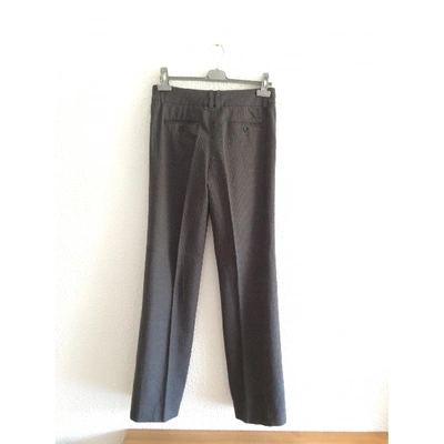 Pre-owned Gerard Darel Wool Trousers In Anthracite