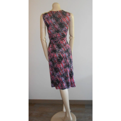 Pre-owned Diane Von Furstenberg Silk Maxi Dress In Pink