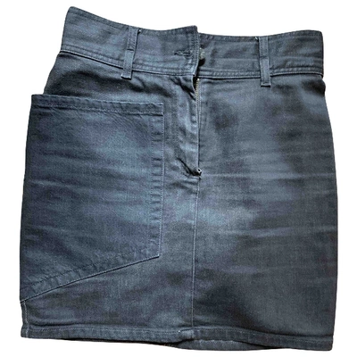 Pre-owned Acne Studios Anthracite Denim - Jeans Skirt