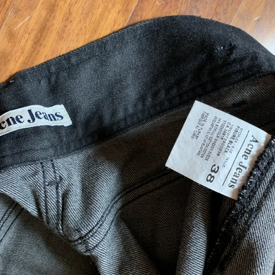 Pre-owned Acne Studios Anthracite Denim - Jeans Skirt