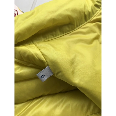 Pre-owned Moncler Puffer In Yellow