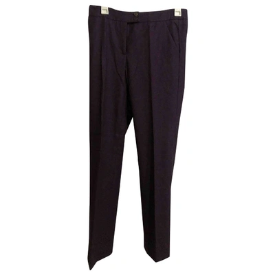Pre-owned Etro Wool Straight Pants In Other