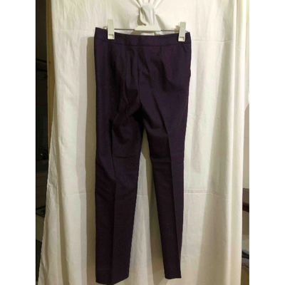 Pre-owned Etro Wool Straight Pants In Other