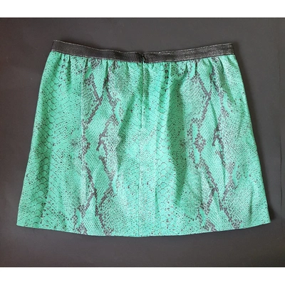 Pre-owned Pinko Mid-length Skirt In Green