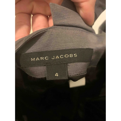 Pre-owned Marc Jacobs Linen Mini Dress In Grey