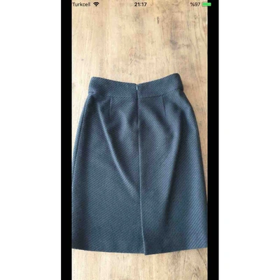Pre-owned Loro Piana Cashmere Skirt In Navy