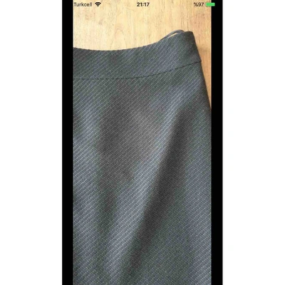 Pre-owned Loro Piana Cashmere Skirt In Navy