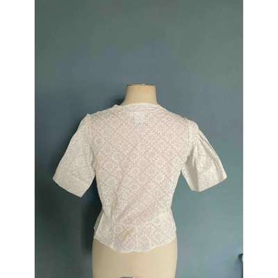 Pre-owned Thierry Colson White Cotton Top
