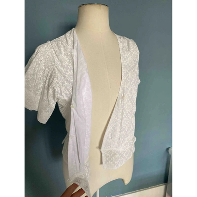 Pre-owned Thierry Colson White Cotton Top