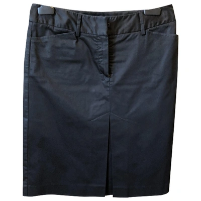 Pre-owned Fay Mini Skirt In Black