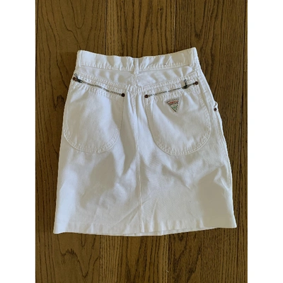 Pre-owned Fiorucci Mini Skirt In White