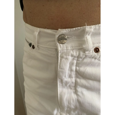 Pre-owned Fiorucci Mini Skirt In White