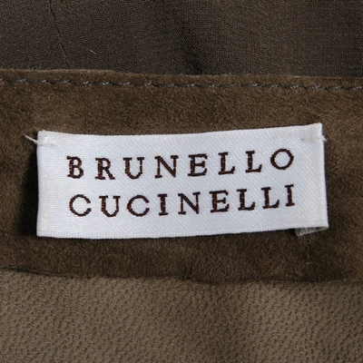 Pre-owned Brunello Cucinelli Mini Dress In Beige