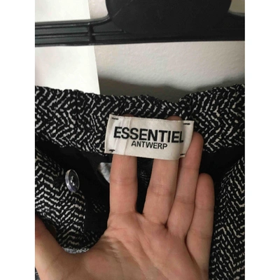Pre-owned Essentiel Antwerp Black Trousers