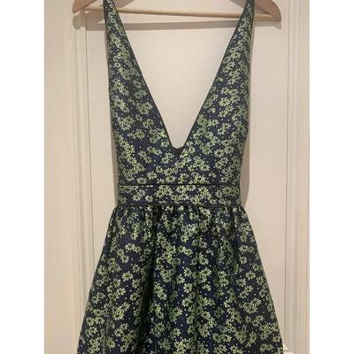 Pre-owned Zac Posen Maxi Dress In Green