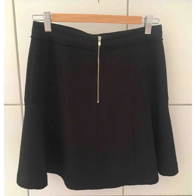 Pre-owned Sandro Mini Skirt In Black