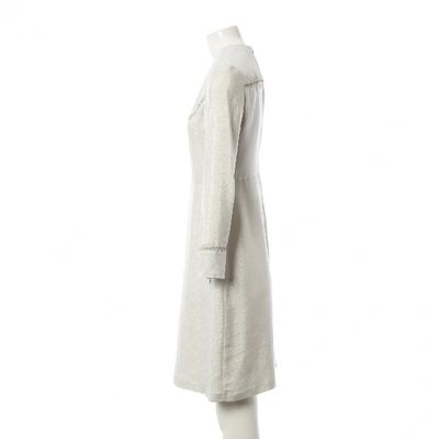 Pre-owned Vilshenko Silk Mid-length Dress In Silver
